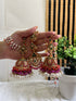Noratan jhumke tika